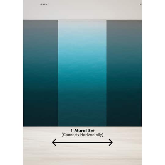 Katie Hunt Teal Blue Ombre Caribbean Sea Wall Mural